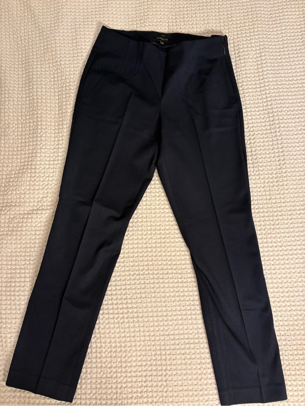 Talbots Women's Black Straight-Leg Trousers
